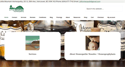 Desktop Screenshot of littlemountainhomeopathy.com